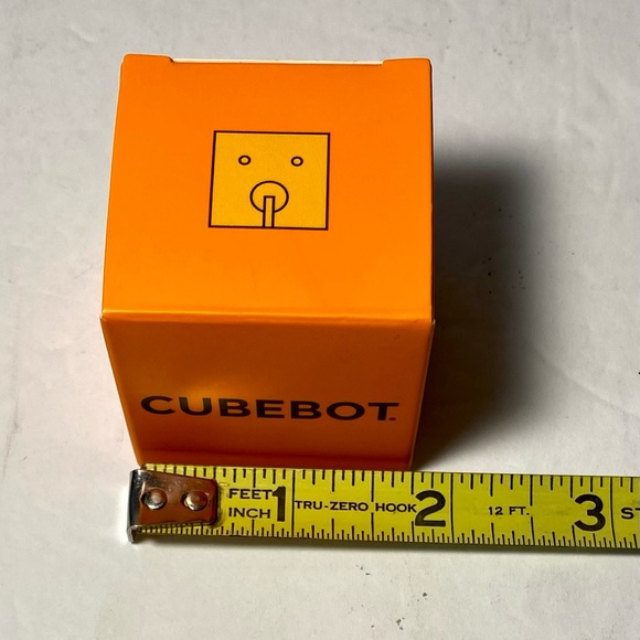 NIB Areaware Cubebot Micro (Orange) NEW IN BOX with Insert Made Of Wood/… - Picture 8 of 9